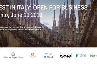 IN TORONTO ICE CANADA PRESENTS INVEST IN ITALY: OPEN FOR BUSINESS